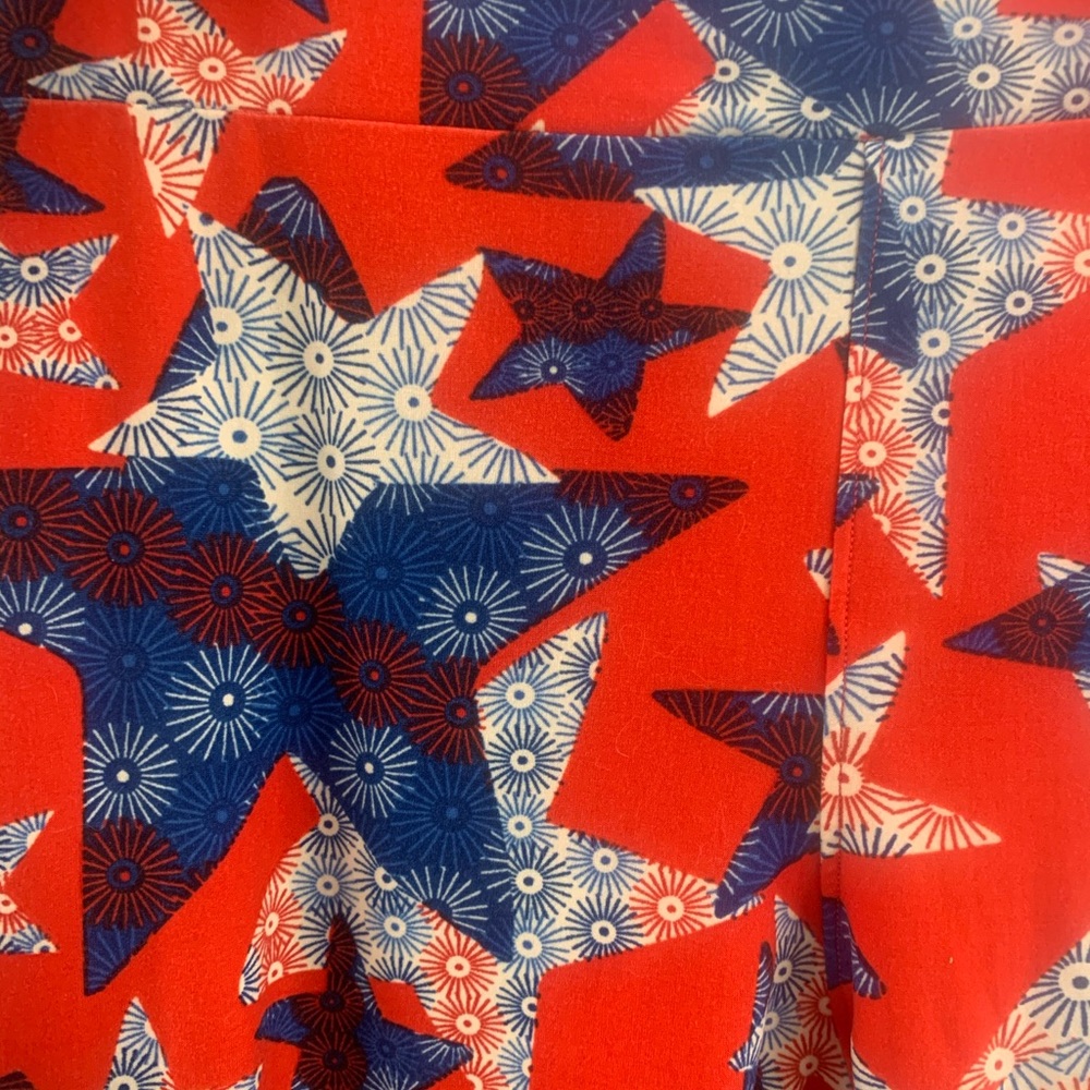 LuLaRoe Patriotic Stars TC Leggings